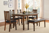 Delmar Burnished Brown 5-Piece Counter Height Set from Homelegance - Luna Furniture