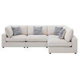 Serene Beige 4-Piece Upholstered Modular Sectional from Coaster - Luna Furniture
