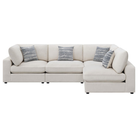 Serene Beige 4-Piece Upholstered Modular Sectional from Coaster - Luna Furniture