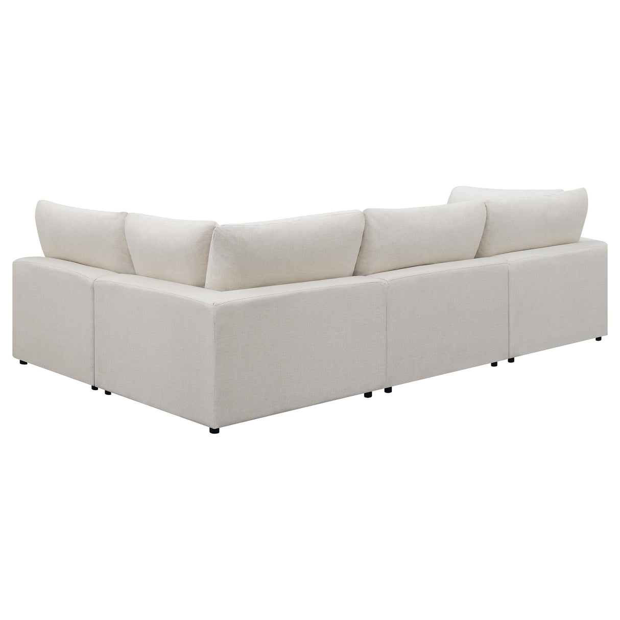 Serene Beige 4-Piece Upholstered Modular Sectional from Coaster - Luna Furniture