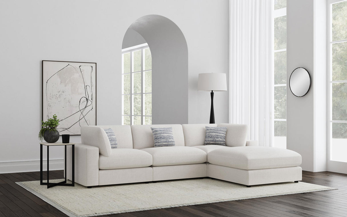 Serene Beige 4-Piece Upholstered Modular Sectional from Coaster - Luna Furniture