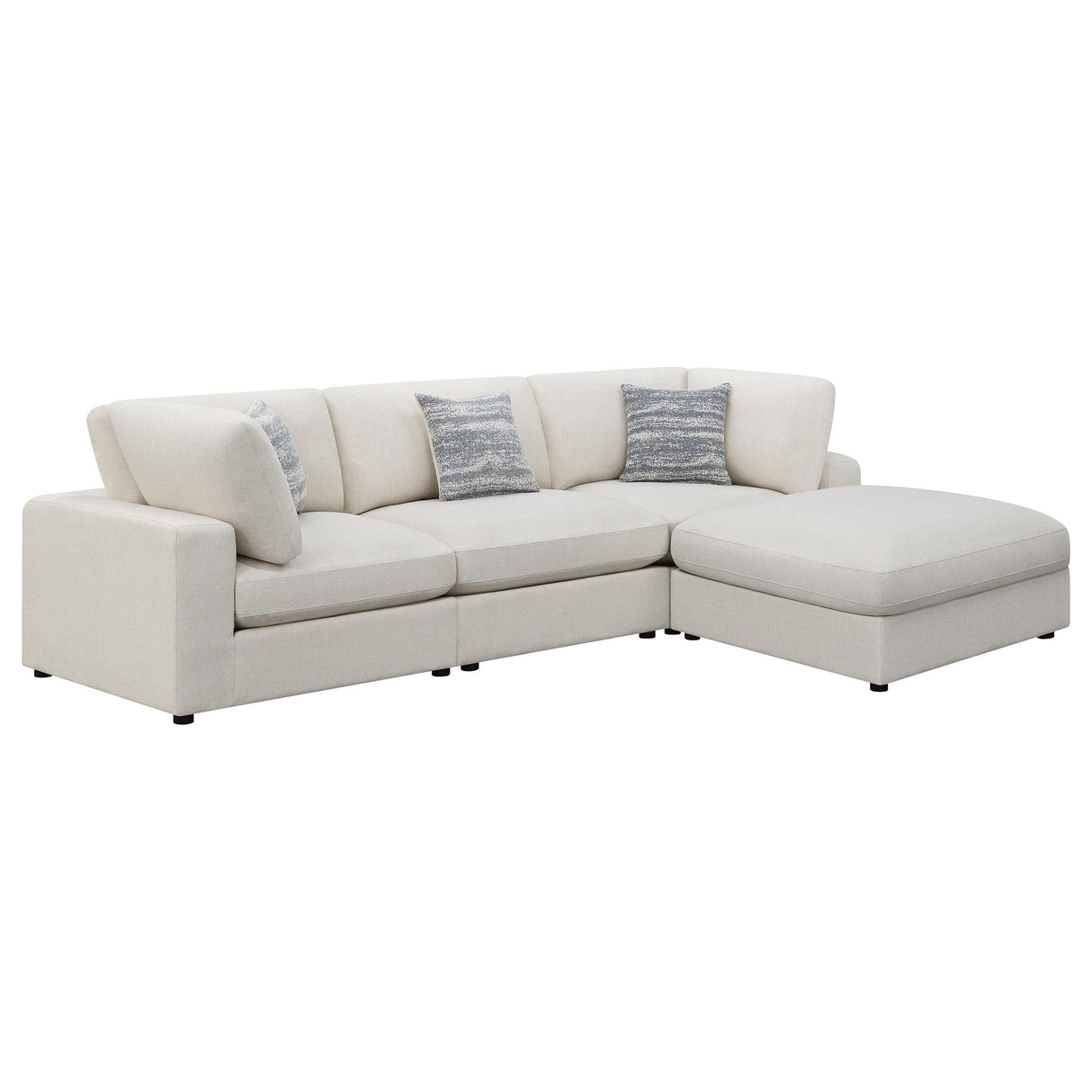 Serene Beige 4-Piece Upholstered Modular Sectional from Coaster - Luna Furniture