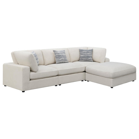 Serene Beige 4-Piece Upholstered Modular Sectional from Coaster - Luna Furniture
