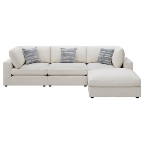 Serene Beige 4-Piece Upholstered Modular Sectional from Coaster - Luna Furniture