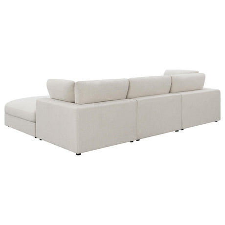 Serene Beige 4-Piece Upholstered Modular Sectional from Coaster - Luna Furniture