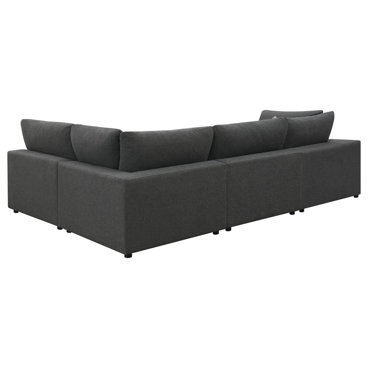 Serene Charcoal Upholstered 4-Piece Modular Sectional from Coaster - Luna Furniture