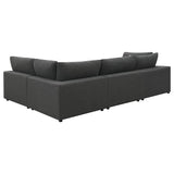 Serene Charcoal Upholstered 4-Piece Modular Sectional from Coaster - Luna Furniture