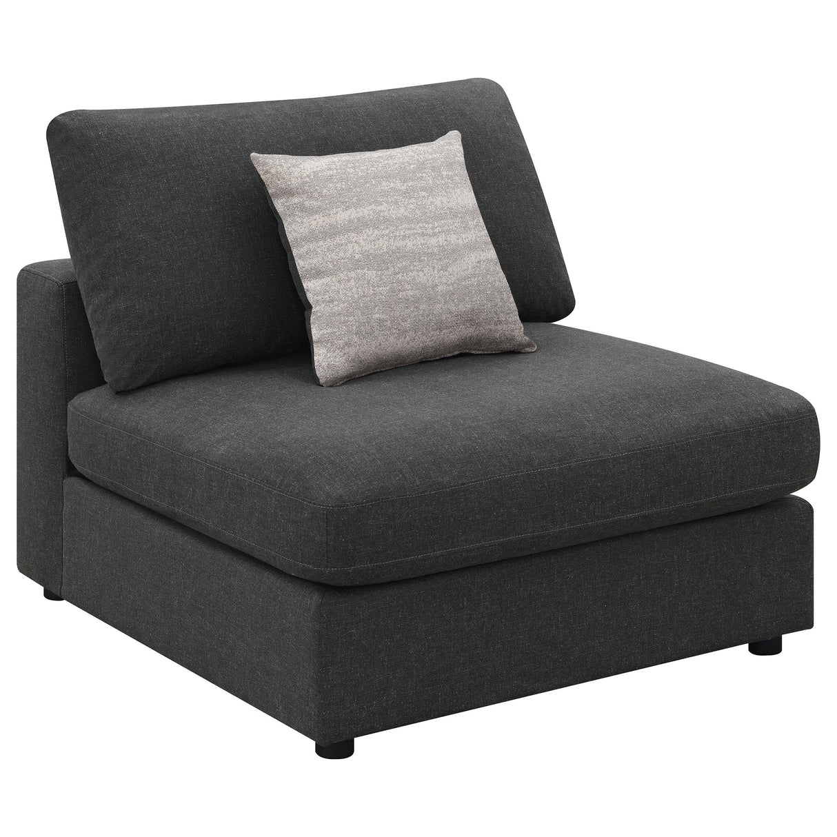 Serene Charcoal Upholstered 4-Piece Modular Sectional from Coaster - Luna Furniture