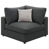 Serene Charcoal Upholstered 4-Piece Modular Sectional from Coaster - Luna Furniture