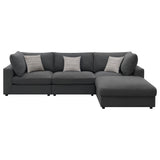 Serene Charcoal Upholstered 4-Piece Modular Sectional from Coaster - Luna Furniture