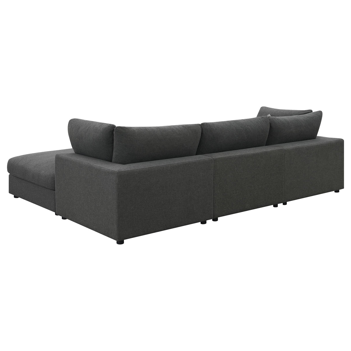Serene Charcoal Upholstered 4-Piece Modular Sectional from Coaster - Luna Furniture