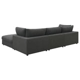 Serene Charcoal Upholstered 4-Piece Modular Sectional from Coaster - Luna Furniture