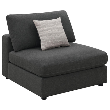 Serene Charcoal Upholstered 4-Piece Modular Sectional from Coaster - Luna Furniture