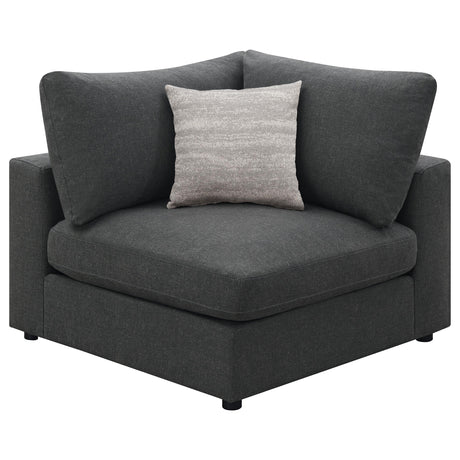 Serene Charcoal Upholstered 4-Piece Modular Sectional from Coaster - Luna Furniture