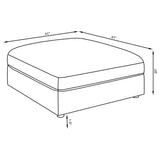 Serene Charcoal Upholstered 4-Piece Modular Sectional from Coaster - Luna Furniture