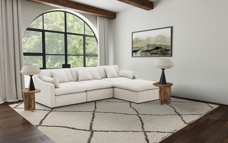 Hobson Ivory 4-piece Upholstered Modular Sectional Sofa from Coaster - Luna Furniture
