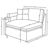 Hobson Ivory 4-piece Upholstered Modular Sectional Sofa from Coaster - Luna Furniture