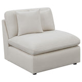 Hobson Ivory 4-piece Upholstered Modular Sectional Sofa from Coaster - Luna Furniture