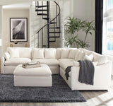 Hobson Off-White Cushion Back Armless Chair from Coaster - Luna Furniture