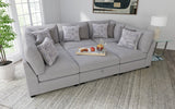 Cambria Gray Upholstered 6-Piece Modular Sectional from Coaster - Luna Furniture
