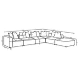Jennifer Gray 6-Piece Tight Seat Modular Sectional from Coaster - Luna Furniture