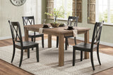 Janina Natural/White 5-Piece Dining Set from Homelegance - Luna Furniture