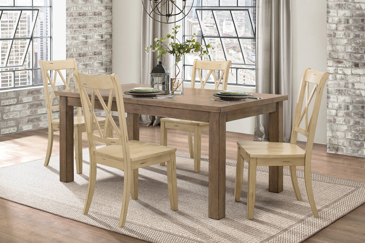 Janina Natural Dining Table from Homelegance - Luna Furniture