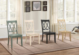 Janina Teal Side Chair, Set of 2 from Homelegance - Luna Furniture
