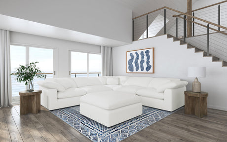 Raleigh Ivory 6-Piece Boucle Upholstered Modular Sectional Sofa from Coaster - Luna Furniture