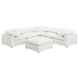 Raleigh Ivory 6-Piece Boucle Upholstered Modular Sectional Sofa from Coaster - Luna Furniture