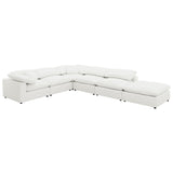 Raleigh Ivory 6-Piece Boucle Upholstered Modular Sectional Sofa from Coaster - Luna Furniture