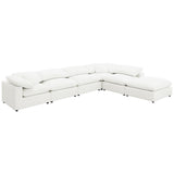 Raleigh Ivory 6-Piece Boucle Upholstered Modular Sectional Sofa from Coaster - Luna Furniture