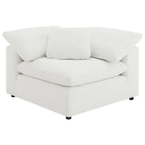 Raleigh Ivory 6-Piece Boucle Upholstered Modular Sectional Sofa from Coaster - Luna Furniture