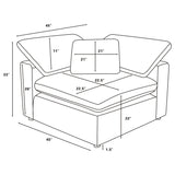 Raleigh Ivory 6-Piece Boucle Upholstered Modular Sectional Sofa from Coaster - Luna Furniture