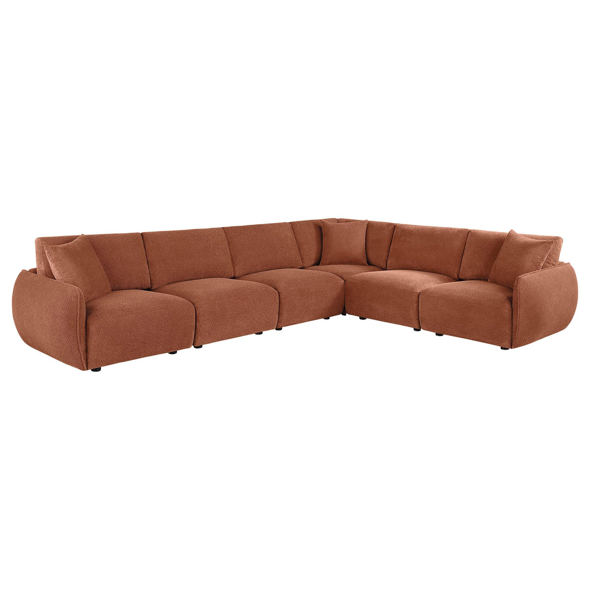 Elysia Coral 6-Piece Chenille Modular Sectional from Coaster - Luna Furniture