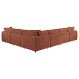 Elysia Coral 6-Piece Chenille Modular Sectional from Coaster - Luna Furniture