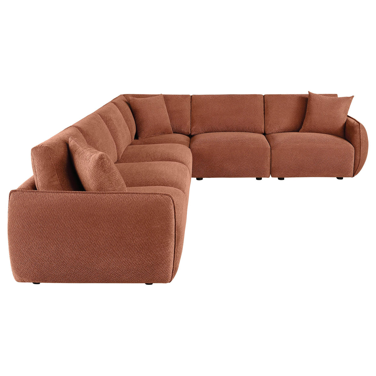 Elysia Coral 6-Piece Chenille Modular Sectional from Coaster - Luna Furniture