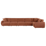 Elysia Coral 6-Piece Chenille Modular Sectional from Coaster - Luna Furniture
