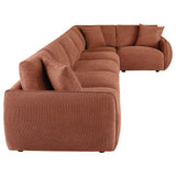 Elysia Coral 6-Piece Chenille Modular Sectional from Coaster - Luna Furniture