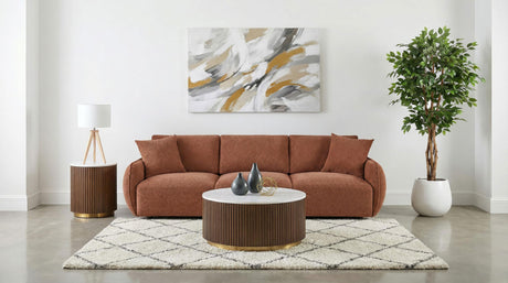 Elysia Coral Chenille Upholstered Modular Lounge Sofa from Coaster - Luna Furniture