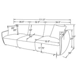 Elysia Coral Chenille Upholstered Modular Lounge Sofa from Coaster - Luna Furniture