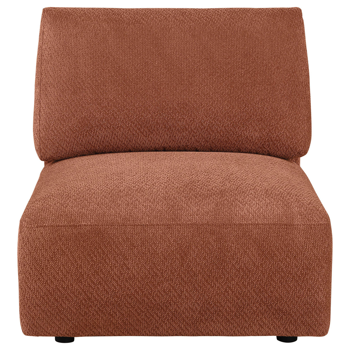 Elysia Coral Chenille Upholstered Modular Armless Chair from Coaster - Luna Furniture
