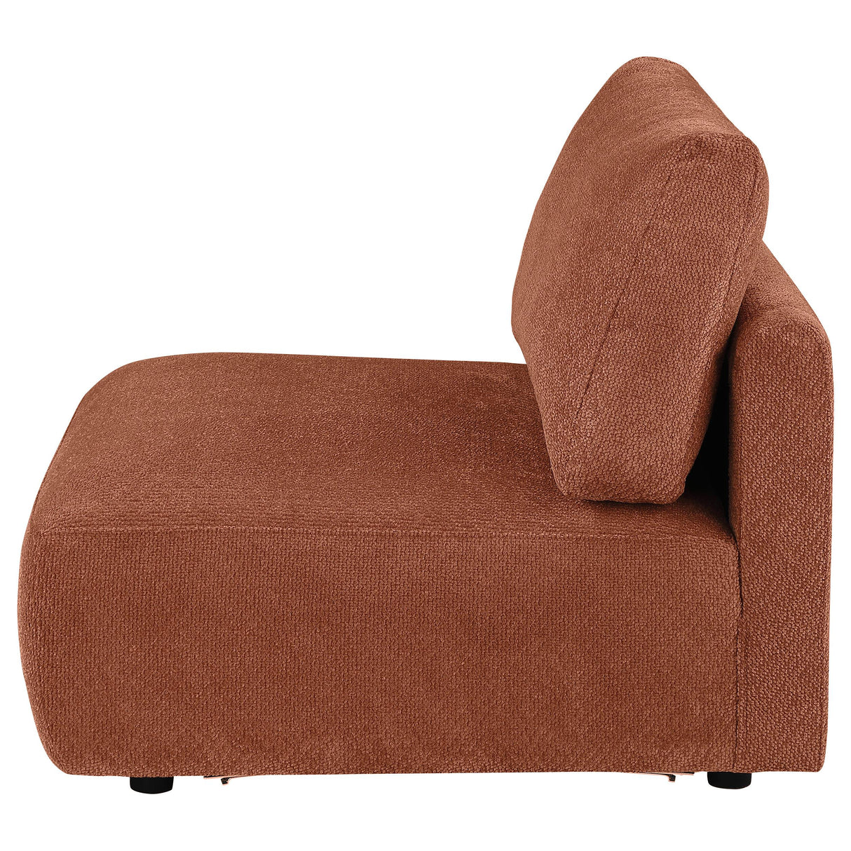 Elysia Coral Chenille Upholstered Modular Armless Chair from Coaster - Luna Furniture