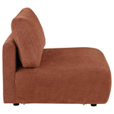 Elysia Coral Chenille Upholstered Modular Armless Chair from Coaster - Luna Furniture