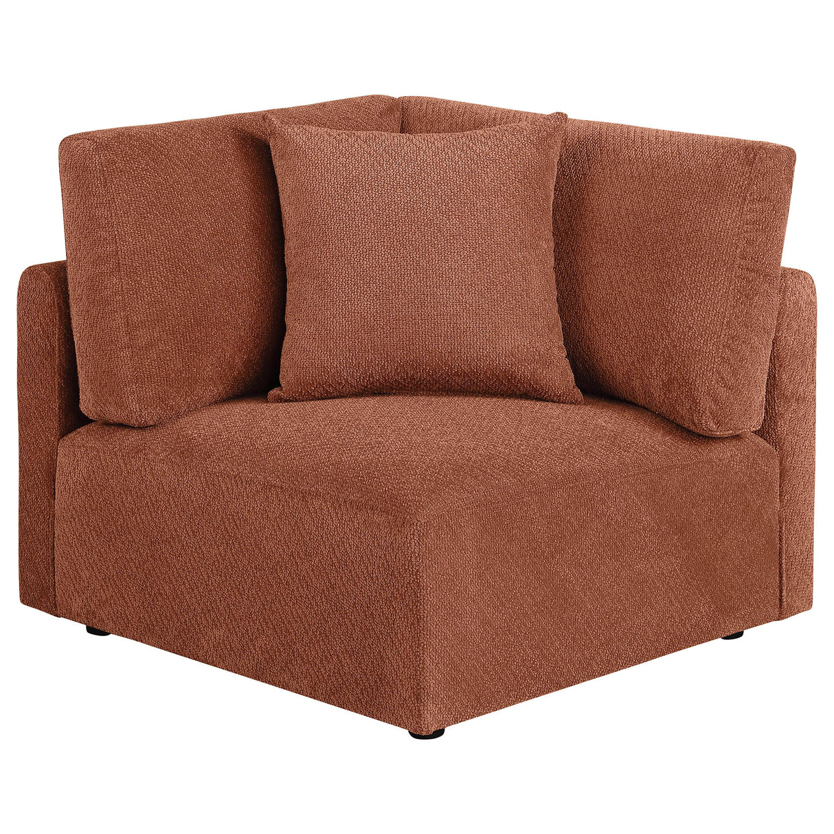 Elysia Coral Chenille Upholstered Modular Corner Chair from Coaster - Luna Furniture