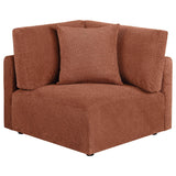 Elysia Coral Chenille Upholstered Modular Corner Chair from Coaster - Luna Furniture