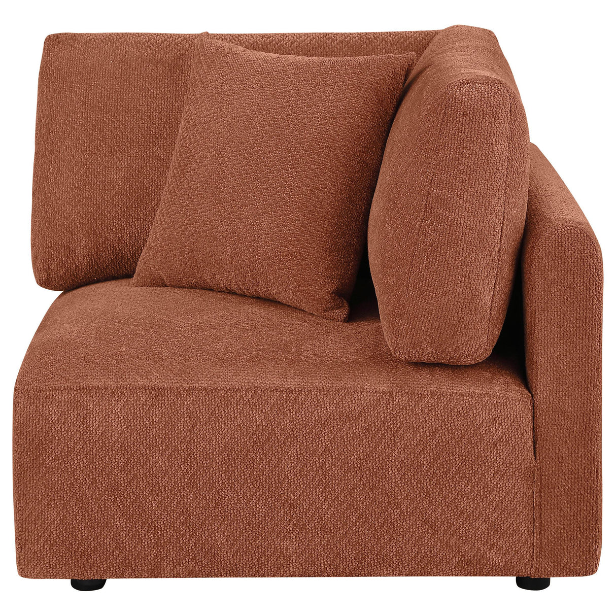 Elysia Coral Chenille Upholstered Modular Corner Chair from Coaster - Luna Furniture