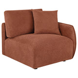 Elysia Coral Chenille Upholstered Modular RAF Chair from Coaster - Luna Furniture