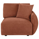 Elysia Coral Chenille Upholstered Modular RAF Chair from Coaster - Luna Furniture
