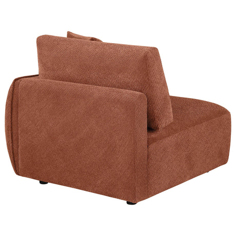 Elysia Coral Chenille Upholstered Modular RAF Chair from Coaster - Luna Furniture